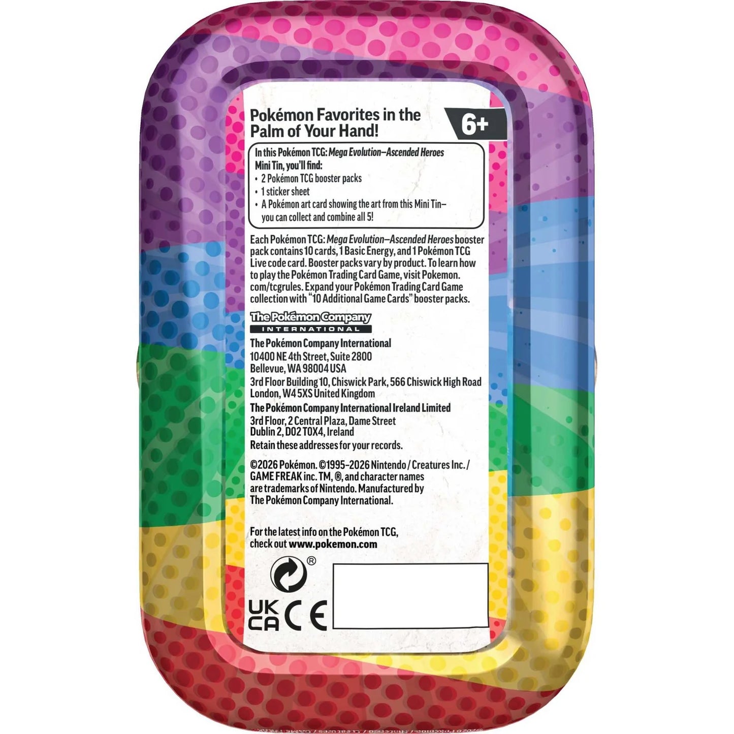 Pokémon TCG: Mega Evolution Ascended Heroes - Mini Tins